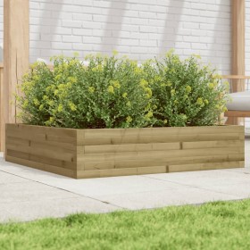 Pine wood planter impregnated 100x100x23 cm by , Pots and planters - Ref: Foro24-847212, Price: 110,99 €, Discount: %