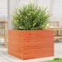 Solid pine wood planter in brown wax 60x60x45.5 cm by , Pots and planters - Ref: Foro24-847250, Price: 108,79 €, Discount: %