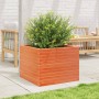 Solid pine wood planter in brown wax 60x60x45.5 cm by , Pots and planters - Ref: Foro24-847250, Price: 108,79 €, Discount: %