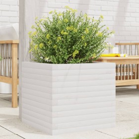 Solid white pine wood planter 50x50x45.5 cm by , Pots and planters - Ref: Foro24-847244, Price: 112,99 €, Discount: %