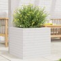 Jardinera madera maciza de pino blanco 50x50x45,5 cm de , Maceteros y jardineras - Ref: Foro24-847244, Precio: 92,41 €, Descu...