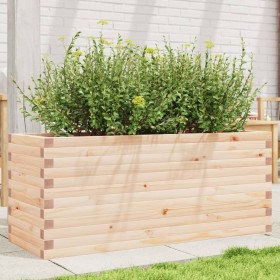 Solid pine wood planter 110x40x45.5 cm by , Pots and planters - Ref: Foro24-847273, Price: 112,99 €, Discount: %