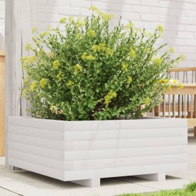 Solid white pine wood planter 60x60x26.5 cm by , Pots and planters - Ref: Foro24-847299, Price: 72,93 €, Discount: %