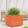 Solid pine wood planter in brown wax 60x60x49.5 cm by , Pots and planters - Ref: Foro24-847360, Price: 123,17 €, Discount: %