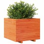 Solid pine wood planter in brown wax 60x60x49.5 cm by , Pots and planters - Ref: Foro24-847360, Price: 123,17 €, Discount: %