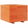 Solid pine wood planter in brown wax 60x60x49.5 cm by , Pots and planters - Ref: Foro24-847360, Price: 123,17 €, Discount: %