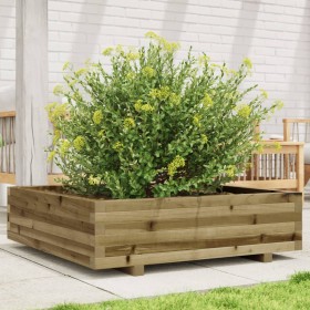 Pine wood planter box, treated, 90x90x26.5 cm by , Pots and planters - Ref: Foro24-847317, Price: 129,99 €, Discount: %