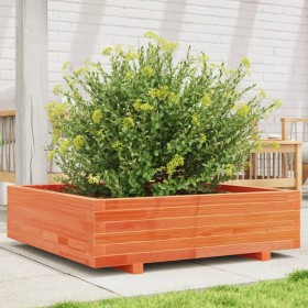 Solid pine wood brown waxed planter 90x90x26.5 cm by , Pots and planters - Ref: Foro24-847315, Price: 112,99 €, Discount: %