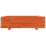 Solid pine wood brown waxed planter 90x90x26.5 cm by , Pots and planters - Ref: Foro24-847315, Price: 111,99 €, Discount: %