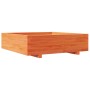 Jardinera de madera maciza de pino marrón cera 90x90x26,5 cm de , Maceteros y jardineras - Ref: Foro24-847315, Precio: 111,99...