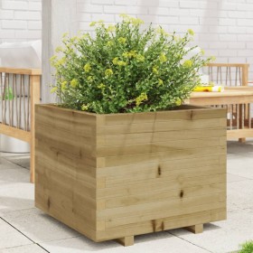 Jardinera madera de pino impregnada 60x60x49,5 cm de , Maceteros y jardineras - Ref: Foro24-847362, Precio: 142,99 €, Descuen...