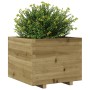 Jardinera madera de pino impregnada 60x60x49,5 cm de , Maceteros y jardineras - Ref: Foro24-847362, Precio: 111,08 €, Descuen...