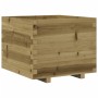 Jardinera madera de pino impregnada 60x60x49,5 cm de , Maceteros y jardineras - Ref: Foro24-847362, Precio: 111,08 €, Descuen...