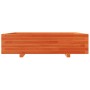 Solid pine wood planter in brown wax 100x100x26.5 cm by , Pots and planters - Ref: Foro24-847320, Price: 125,36 €, Discount: %