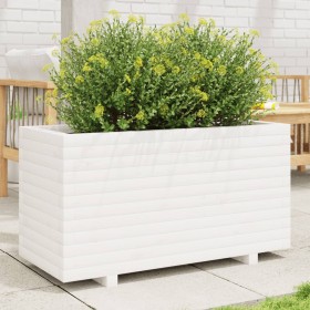 Jardinera madera maciza de pino blanco 90x40x49,5 cm de , Maceteros y jardineras - Ref: Foro24-847374, Precio: 161,99 €, Desc...