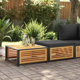 Garden table with solid acacia wood stool by , Modular outdoor sofas - Ref: Foro24-367643, Price: 183,85 €, Discount: %