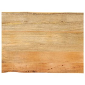 Massivholz-Tischplatte mit natürlicher Kante aus Mangoholz 80x60x2,5 cm. von , Tischplatten - Ref: Foro24-370716, Preis: 52,9...