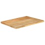 Tablero de mesa borde natural madera maciza mango 80x60x2,5 cm de , Tableros para mesas - Ref: Foro24-370716, Precio: 52,89 €...