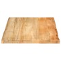 Massivholz-Tischplatte mit natürlicher Kante aus Mangoholz 80x60x2,5 cm. von , Tischplatten - Ref: Foro24-370716, Preis: 52,8...