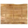 Solid mango wood natural edge table top 90x80x2.5 cm by , Table tops - Ref: Foro24-370723, Price: 86,16 €, Discount: %