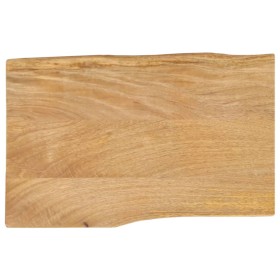 Solid mango wood natural edge table top 60x40x3.8 cm by , Table tops - Ref: Foro24-370728, Price: 45,99 €, Discount: %