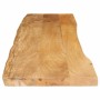 Massivholz-Tischplatte mit natürlicher Kante aus Mangoholz 180x40x3,8 cm. von , Tischplatten - Ref: Foro24-370737, Preis: 298...