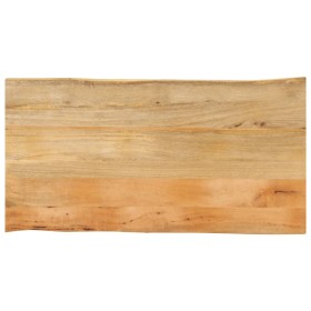 Solid mango wood table top with natural edge, 100x60x3.8 cm by , Table tops - Ref: Foro24-370742, Price: 84,81 €, Discount: %