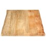 Massivholz-Tischplatte mit natürlicher Kante aus Mangoholz, 100x60x3,8 cm. von , Tischplatten - Ref: Foro24-370742, Preis: 84...