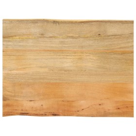 Massivholz-Tischplatte mit natürlicher Kante aus Mangoholz 80x60x3,8 cm. von , Tischplatten - Ref: Foro24-370740, Preis: 63,2...