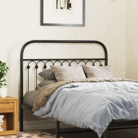 Cabecero de metal negro 107 cm de , Cabeceros y pies de cama - Ref: Foro24-376630, Precio: 47,99 €, Descuento: %