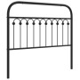 Black metal headboard 107 cm by , Headboards and footboards - Ref: Foro24-376630, Price: 39,59 €, Discount: %