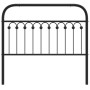 Black metal headboard 107 cm by , Headboards and footboards - Ref: Foro24-376630, Price: 39,59 €, Discount: %