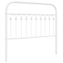 White metal headboard 107 cm by , Headboards and footboards - Ref: Foro24-376679, Price: 40,28 €, Discount: %