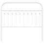 Cabecero de metal blanco 107 cm de , Cabeceros y pies de cama - Ref: Foro24-376679, Precio: 40,28 €, Descuento: %