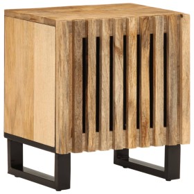 Massiver Nachttisch aus rauer Mangoholz 40x33x46 cm. von , Nachttische - Ref: Foro24-377416, Preis: 67,92 €, Rabatt: %