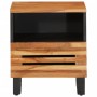 Mesita de noche de madera maciza de acacia 40x33x46 cm de , Mesitas de noche - Ref: Foro24-377468, Precio: 72,99 €, Descuento: %