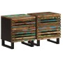 Mesitas de noche 2 uds de madera maciza reciclada 40x33x46 cm de , Mesitas de noche - Ref: Foro24-377435, Precio: 153,75 €, D...