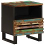 2 solid wood bedside tables made from recycled wood, measuring 40x33x46 cm each. by , Nightstands - Ref: Foro24-377475, Price...