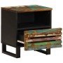 2 solid wood bedside tables made from recycled wood, measuring 40x33x46 cm each. by , Nightstands - Ref: Foro24-377475, Price...