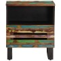 2 solid wood bedside tables made from recycled wood, measuring 40x33x46 cm each. by , Nightstands - Ref: Foro24-377475, Price...