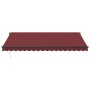 Manual retractable awning in burgundy color, 450x350 cm. by , Awnings - Ref: Foro24-3215002, Price: 413,46 €, Discount: %