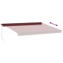 Toldo retráctil manual color burdeos 450x350 cm de , Toldos - Ref: Foro24-3215002, Precio: 413,46 €, Descuento: %