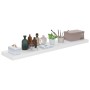 Floating wall shelf 2 pcs glossy white MDF 120x23.5x3.8 cm by vidaXL, Shelves and shelves - Ref: Foro24-323758, Price: 52,14 ...