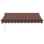 Manual retractable brown awning 300x250 cm by , Awnings - Ref: Foro24-3215738, Price: 196,37 €, Discount: %