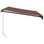 Manual retractable brown awning 300x250 cm by , Awnings - Ref: Foro24-3215738, Price: 196,37 €, Discount: %