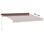 Manual retractable brown awning 300x250 cm by , Awnings - Ref: Foro24-3215738, Price: 196,37 €, Discount: %