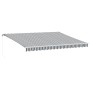 Manual retractable awning in anthracite gray and white 450x300 cm by , Awnings - Ref: Foro24-3216034, Price: 378,99 €, Discou...