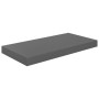 Glossy gray MDF floating wall shelf 50x23x3.8 cm by vidaXL, Shelves and shelves - Ref: Foro24-323787, Price: 18,03 €, Discoun...