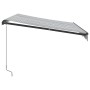 Manual retractable awning with anthracite and white LED 300x250 cm by , Awnings - Ref: Foro24-3216146, Price: 244,43 €, Disco...