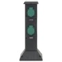 Column of 4 black and green outdoor sockets 16x16x39.5 cm by , wall sockets - Ref: Foro24-4010098, Price: 42,66 €, Discount: %